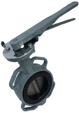 Затвор дисковый поворотный ABRA Ду200 Ру16 BUV-VF863D, межфланцевый, корпус - чугун, диск - нержавеющая сталь, рукоятка, NBR в Самаре