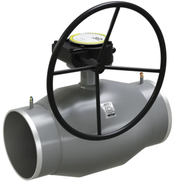 Кран шаровый LD КШЦПР Energy Regula стальной ст 20 Ду250/200 Ру2,5МПа с редуктором в Самаре