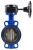Затвор дисковый поворотный ABRA Ду450 Ру16 BUV-VF826D, межфланцевый, корпус - чугун, диск - чугун, редуктор, EPDM в Самаре